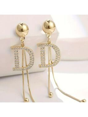 Fashion Earrings Letter D